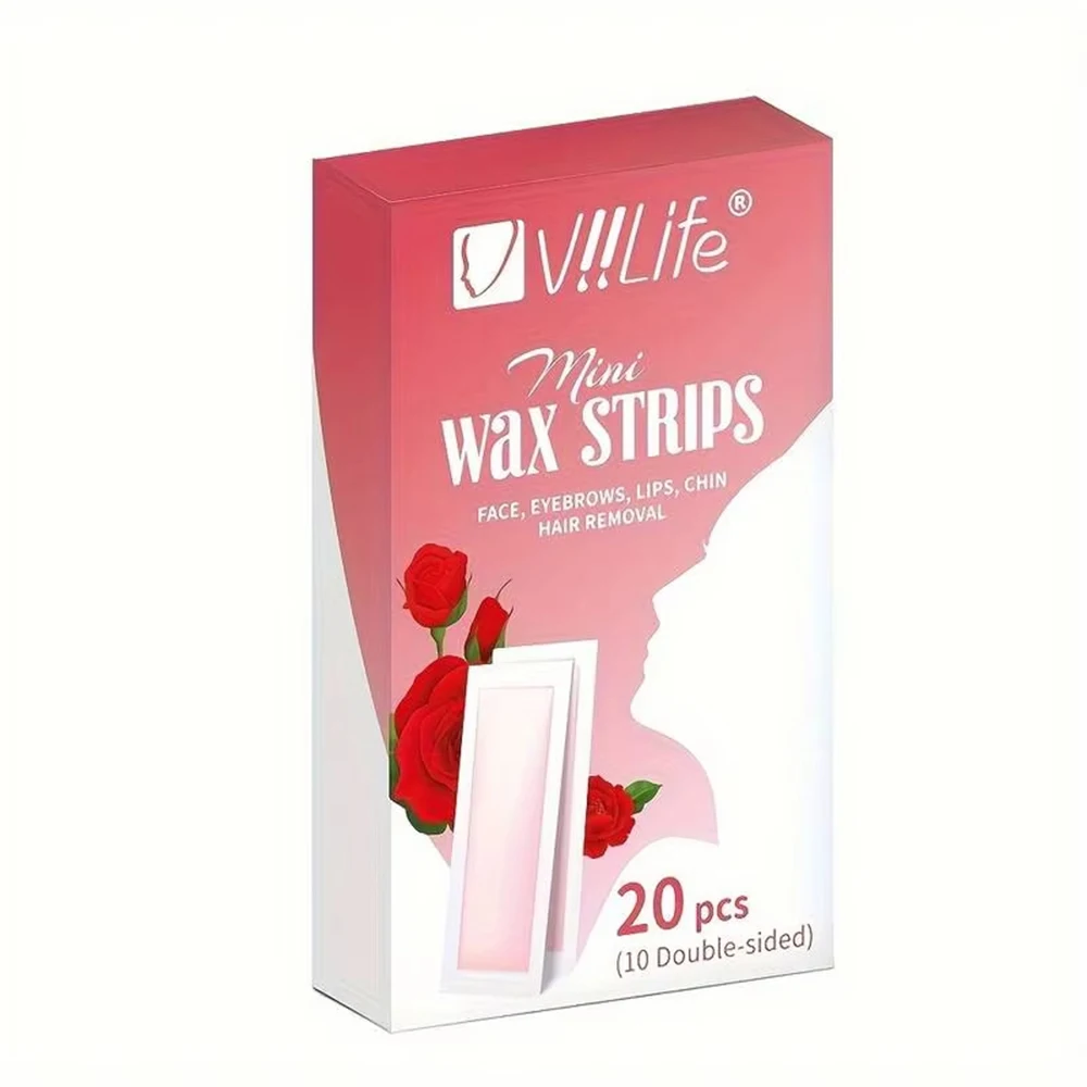 20/40Pcs Professional Hair Removal Wax Strips Waxing Wipe Sticker For Face Leg Lip Eyebrow Leg Arm Body Hair Remove 5