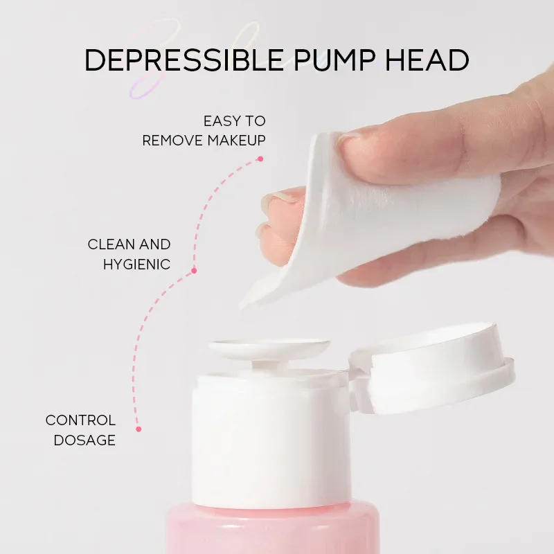 LAIKOU Portable Makeup Remover lashes Cleansing Liquid Water Lip Eye Gentle Care Make-Up Travel Skin Remover Face Skincare 100ml 4