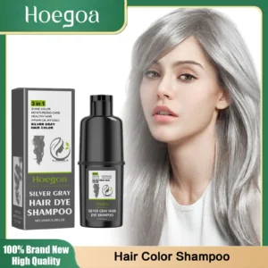 3 In 1 Hair Coloring Shampoo Natural Nourish Black Purple Hair Dye For Men Women Non Irritating Repair Fashion Hair Styling Tool 1