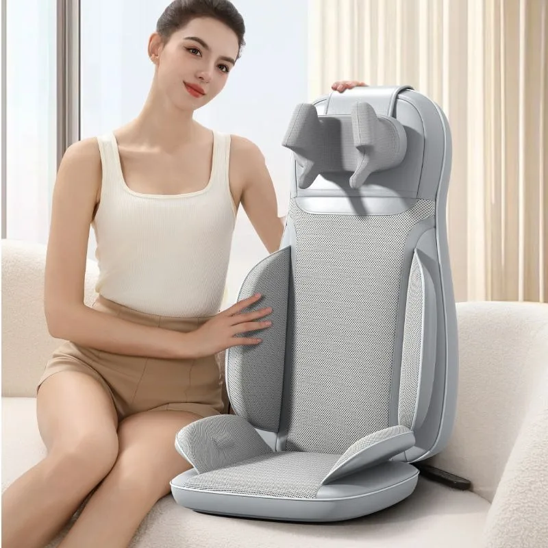 5 Vibrations Waist Hips Electric Back Massager Cervical Massage Chair Seat Cushion for Body Shiatsu Heated Kneading Relaxarion 5