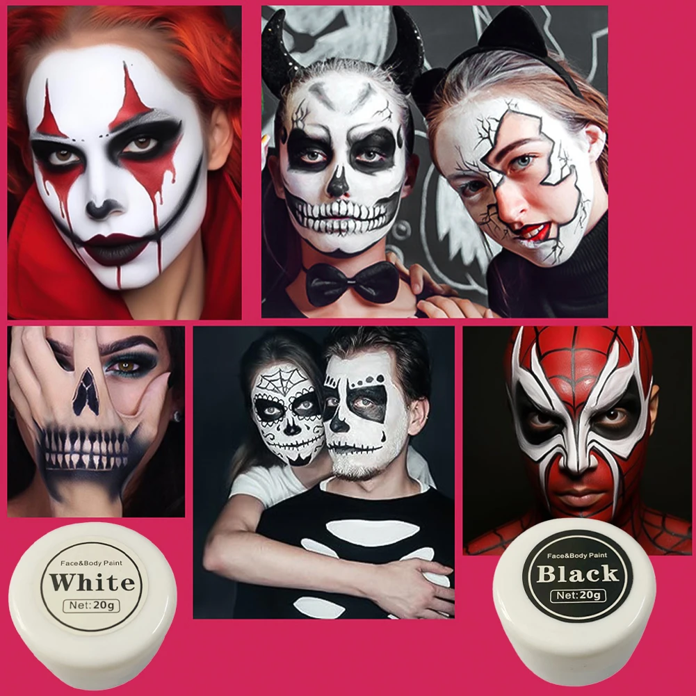 Oil Face Paint Body Paint Makeup Wheel Painting Special Effects Makeup for Halloween Christmas Masquerade Party Cosplay 4
