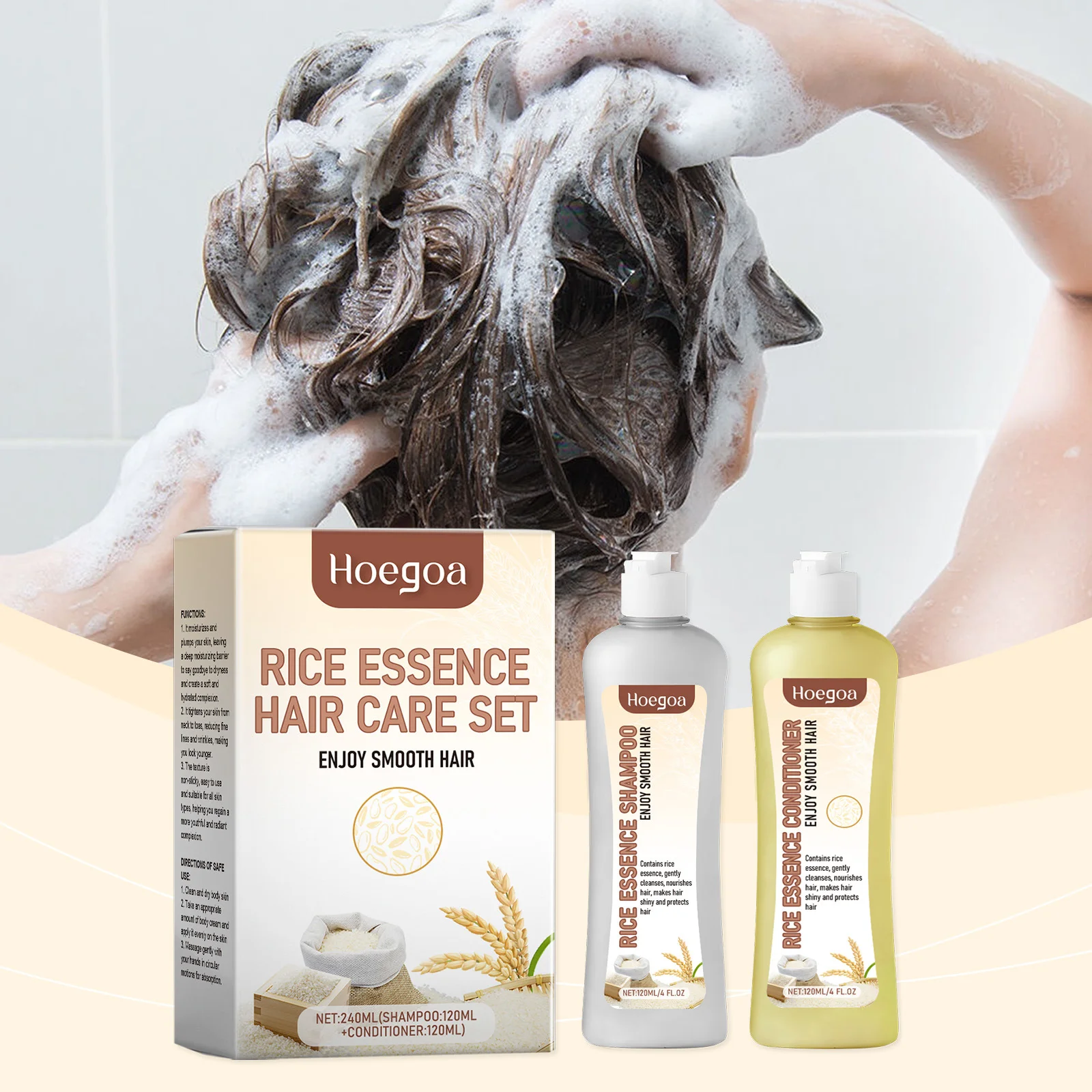 Hair Growth Shampoo Conditioner Set Repairing Strengthen Root Deep Nourish Anti Frizzy Dry Hair Oil Control Smoothing Hair Care 4