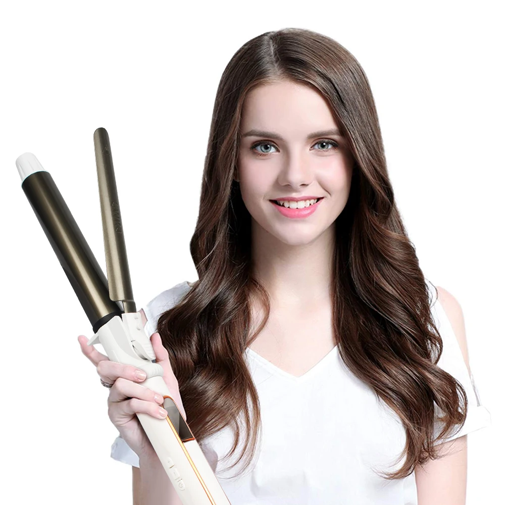 USHOW Professional Ceramic Hair Curler Curling Iron Roller Curls Wand Waver Fashion Styling Tool 2
