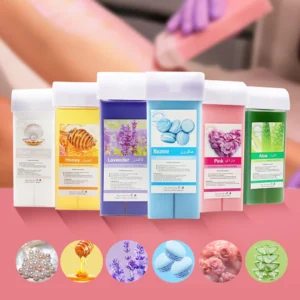 100g Roll On Wax Hair Removal Wax Cartridge Depilatory Wax Roller For Sensitive Skin Waxing Cartridge Refill Home Self Waxing 1
