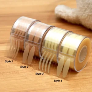 600 Pcs Eye Lift Strips Double Eyelid Tape Clear Gray Eyelid Stripe Big Eyes Invisible Double Fold Eyelid Sticker Makeup Tools 1