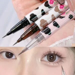 3 Colors Brown Lying Silkworm Liquid Eyeliner Pen Waterproof Big Eyes Makeup Smooth Quick-drying Women Cosmetics Beauty Tools 1
