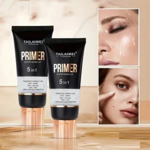 Waterproof Base Transparent Gel Makeup Primer - Full Coverage Matte Foundation With Color Retention, Natural Avocado And Rose Ex 1