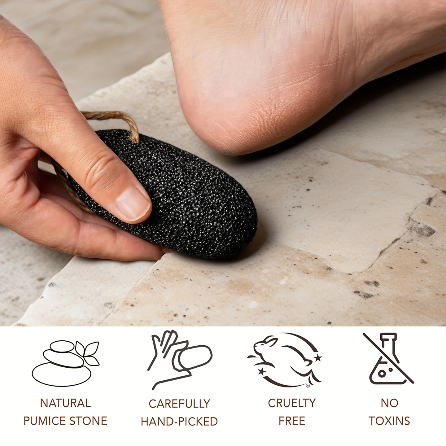 1pc/3pcs Volcanic Pumice Foot File, as a dead skin remover for the feet and hands, non scented foot scrub Pumice 5