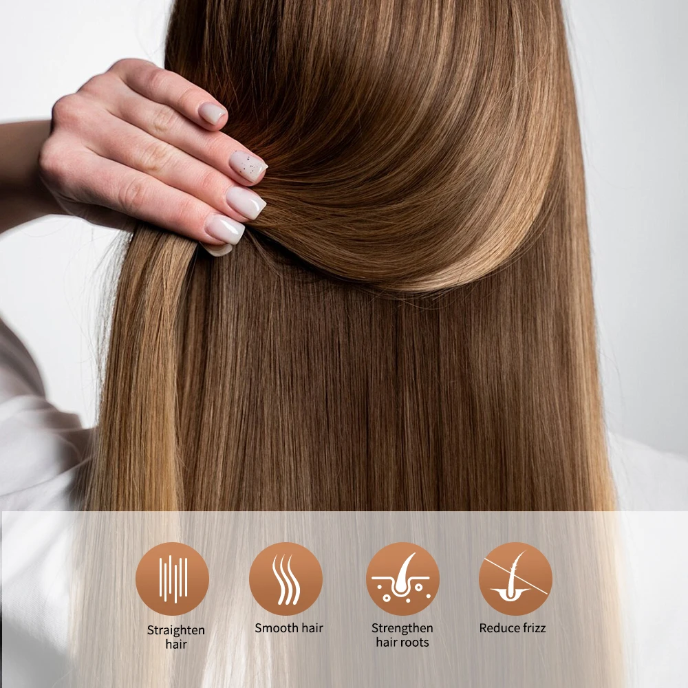 Hair Straightening Lotion Professional Keratin Treatment Cream Smoothing Soft Repair Perms Damaged Frizz Hair Care Products 3