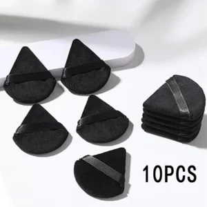 10-Count Triangular Makeup Sponges - Pointed Edges for Hard-to-Reach Areas - Seamless Application 1