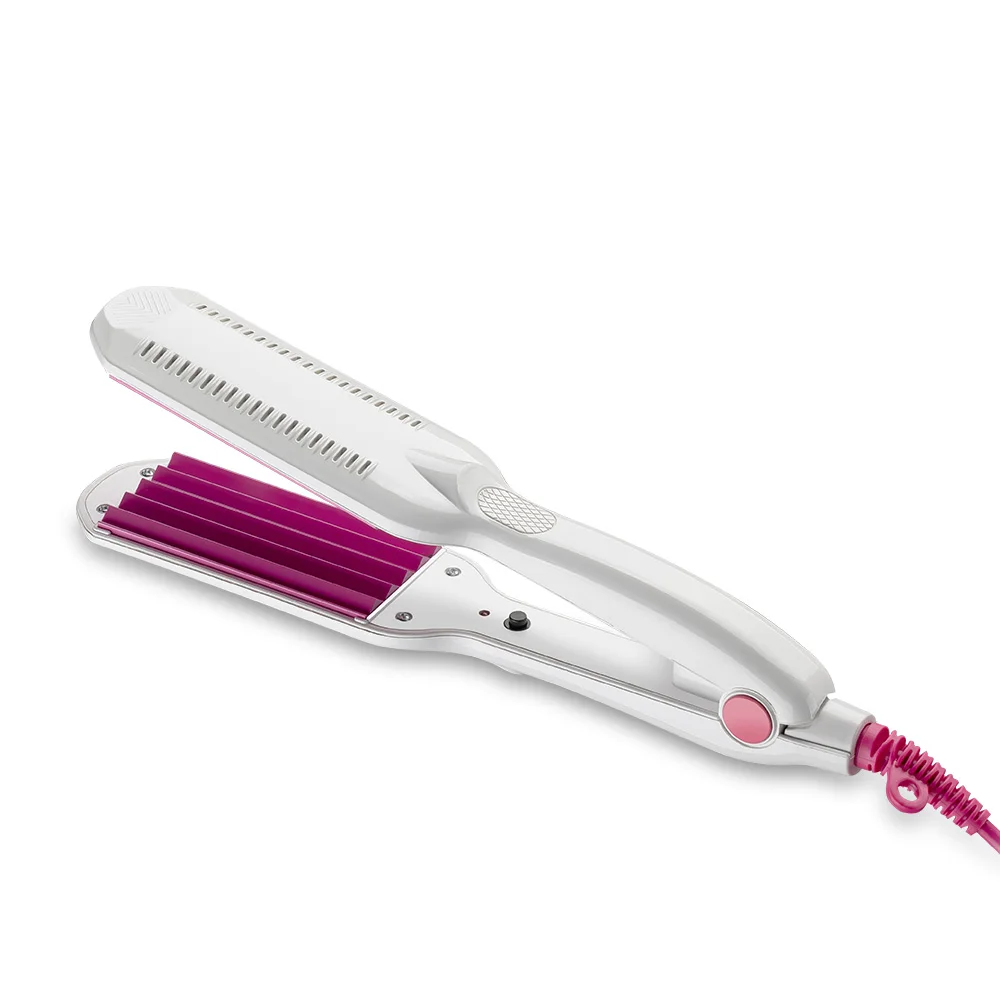 Electronic Hair Curling Irons Curler Straighteners Titanium Corrugated Crimper Waves Iron Tools 3