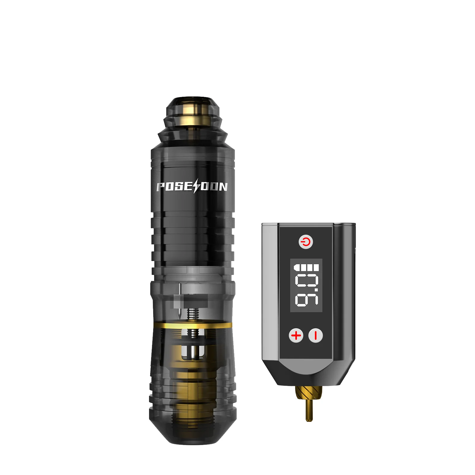 POSEIDON Tattoo Kit V6 Tattoo Pen Kit For Permanent Makeup Tattoo Machine Kit HM142 Black Tattoo Power Supply Tattoo Kit 5