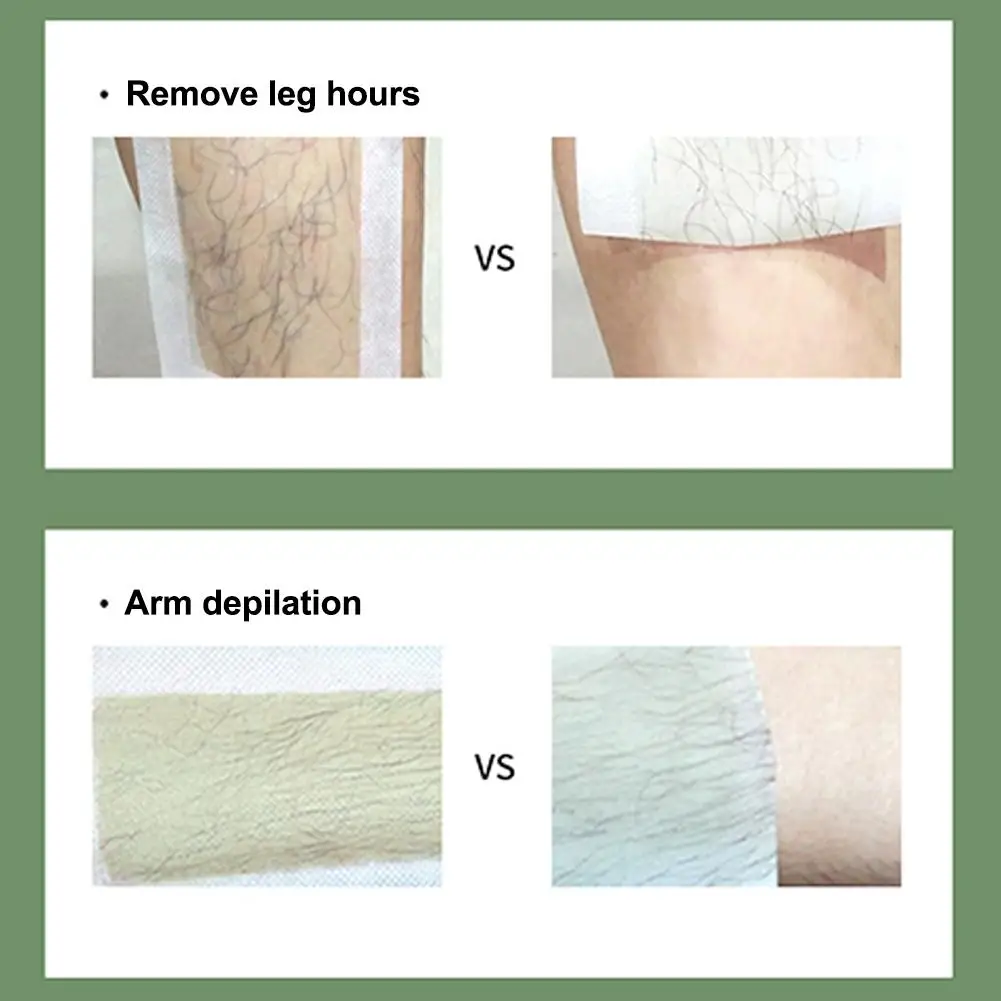 10/20Pcs Hair Removal Wax Strips Stickers Lips Arm Leg Armpit Body Painless Hair Removal All Skin Professional Beauty Skin Care 5