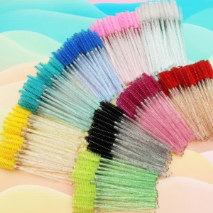 50Pcs Crystal Eyelashes Brush Comb Disposable Eye Lashes Extension Mascara Wands Makeup Professional Makeup Beauty Tool 1