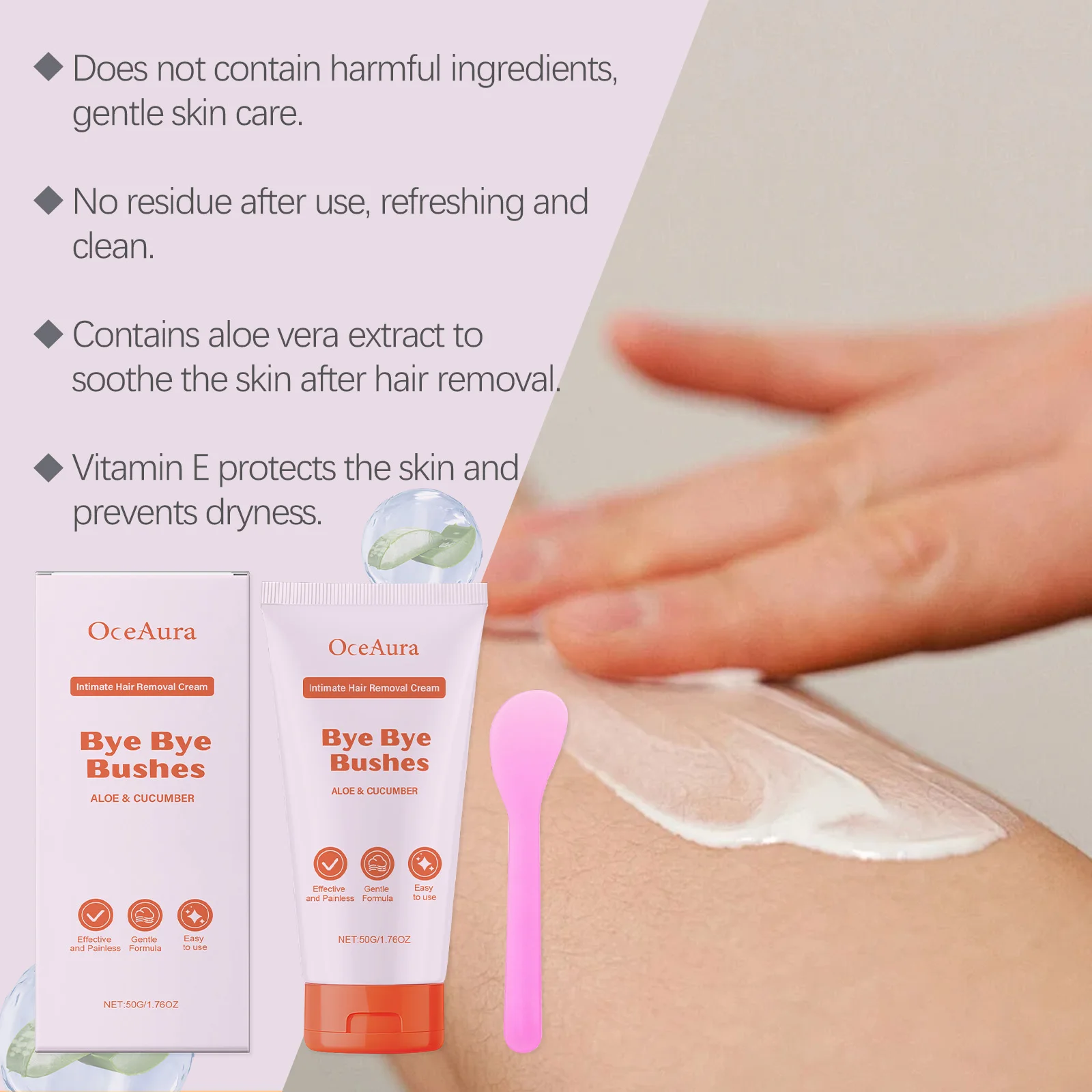 Woman Depilatory Cream Intimate Parts Hair Growth Inhibitor Anti Dry Prevent Black Spots After Shave Oil Body Hair Removal Cream 6