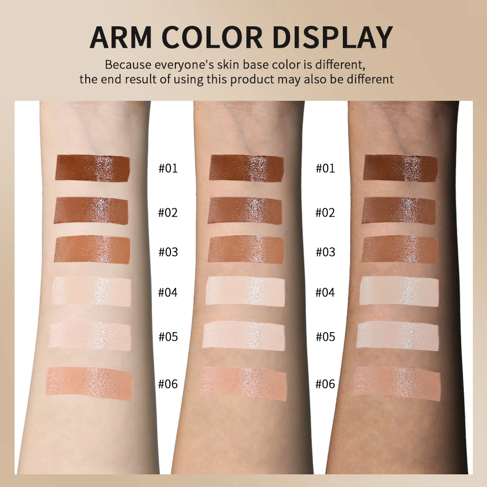Skin Tint Foundation Stick Eraser Concealer Foundation Stick Serum Boosted Smooth Plumper Hight Coverage Travel Bronze Foundatio 5