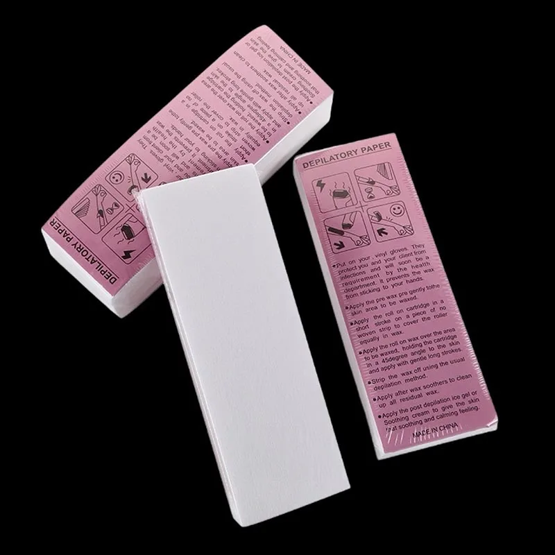 New 200/100pcs Waxing Strips Wax Band Paper for Waxing Tape Paper To Depilate with Wax Depilatory Wax Strips Lz01 2