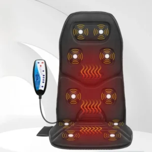 Vehicle-mounted Heat Massage Seat Cushion Back Massager for Chair Massager Pads for Full Body Massage, Deep Tissue Vibration Pad 1