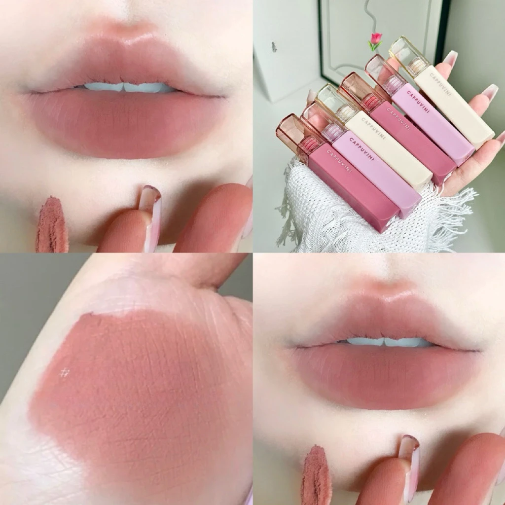 Silky Velvet Lip Gloss Matte Lip Mud Waterproof Non-Stick Cup Lip Glaze Smudge Proof Not Fade Liquid Lipstick Korean Makeup 3