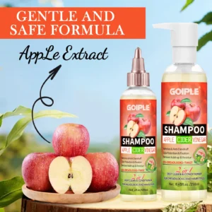 GOIPLE 2 in 1 Apple Cider Vinegar Shampoo Conditioner Refreshes Anti-Dandruff Hair Deep Clean Scalp for Locs Dreadlocks Twist 1
