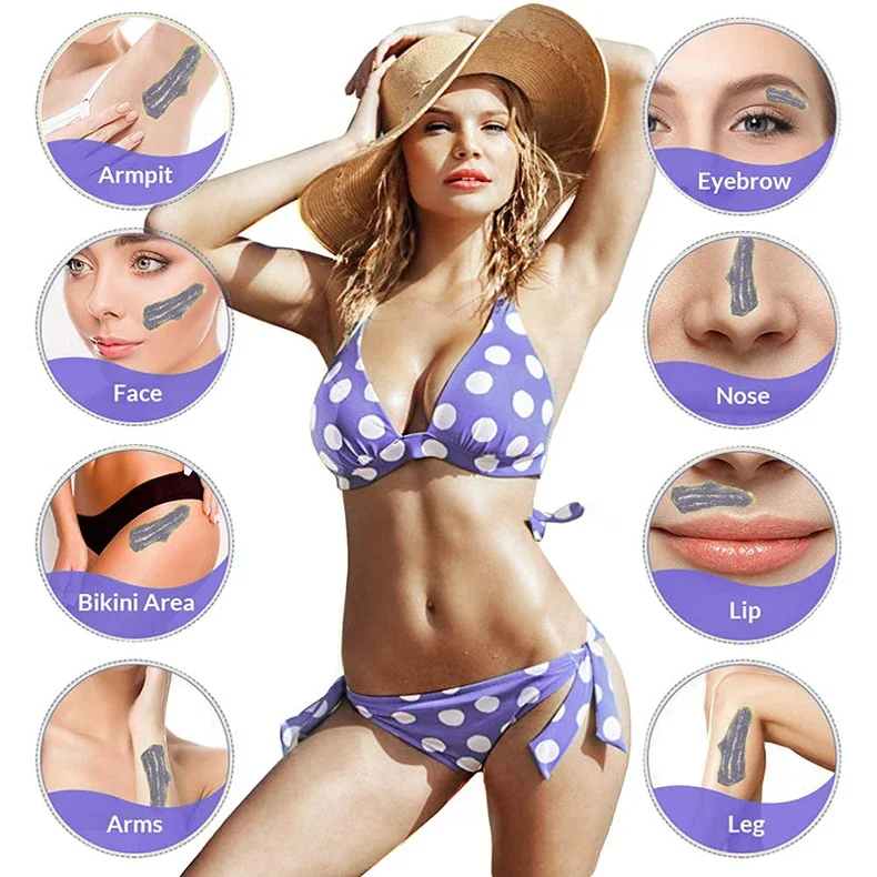Hair Removal Wax Beads 500g/200g/50g For Wax Heater Painless Depilatory Waxing Body Hair Removal Beans Grooming Tool Unisex 6