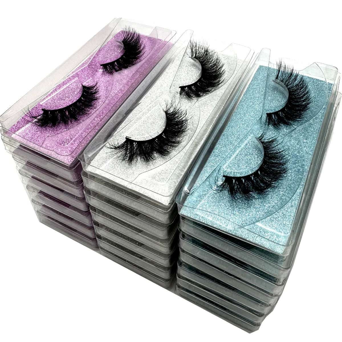 New 21Pairs Natural Fluffy volume False Eyelashes Dramatic Thick 3D Mink Lashes Extension Makeup Lashes Wholesale Cílios In Bulk 6