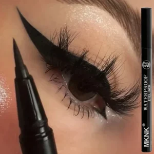Common Eyeliner for Men and Women Waterproof, Long-lasting, Fast Drying Black Eyeliner Pen Men's Eyeliner Eye Makeup Cosmetics 1