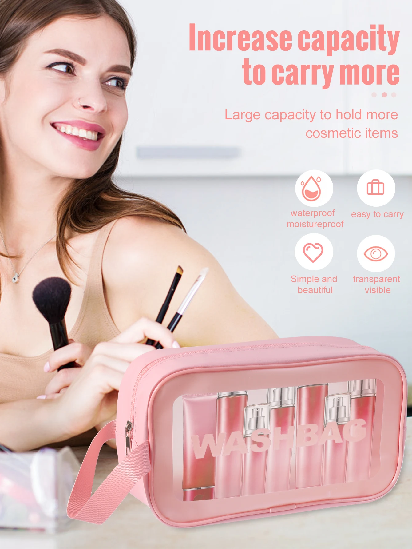 50PCS Makeup Tools:1PC cosmetic bag+25PCS Makeup brush set+9PCS Makeup Sponges+9PCS Powder Puffs+6PCS Makeup Tools 4
