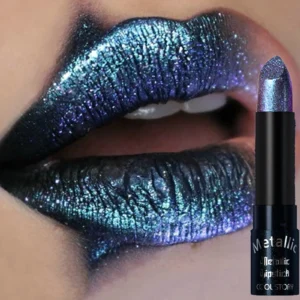 15Colors Metallic Glitter Lipstick Waterproof Lasting Diamond Pearlescent Metallic Lipstick Blue Lip Gloss Women Makeup Cosmetic 1