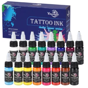 16colors (15ml)Tattoo Ink Pigment With Box Body Art Tattoo Kits Beauty Paints Makeup Tattoo Supplies Semi-permanent gift 1