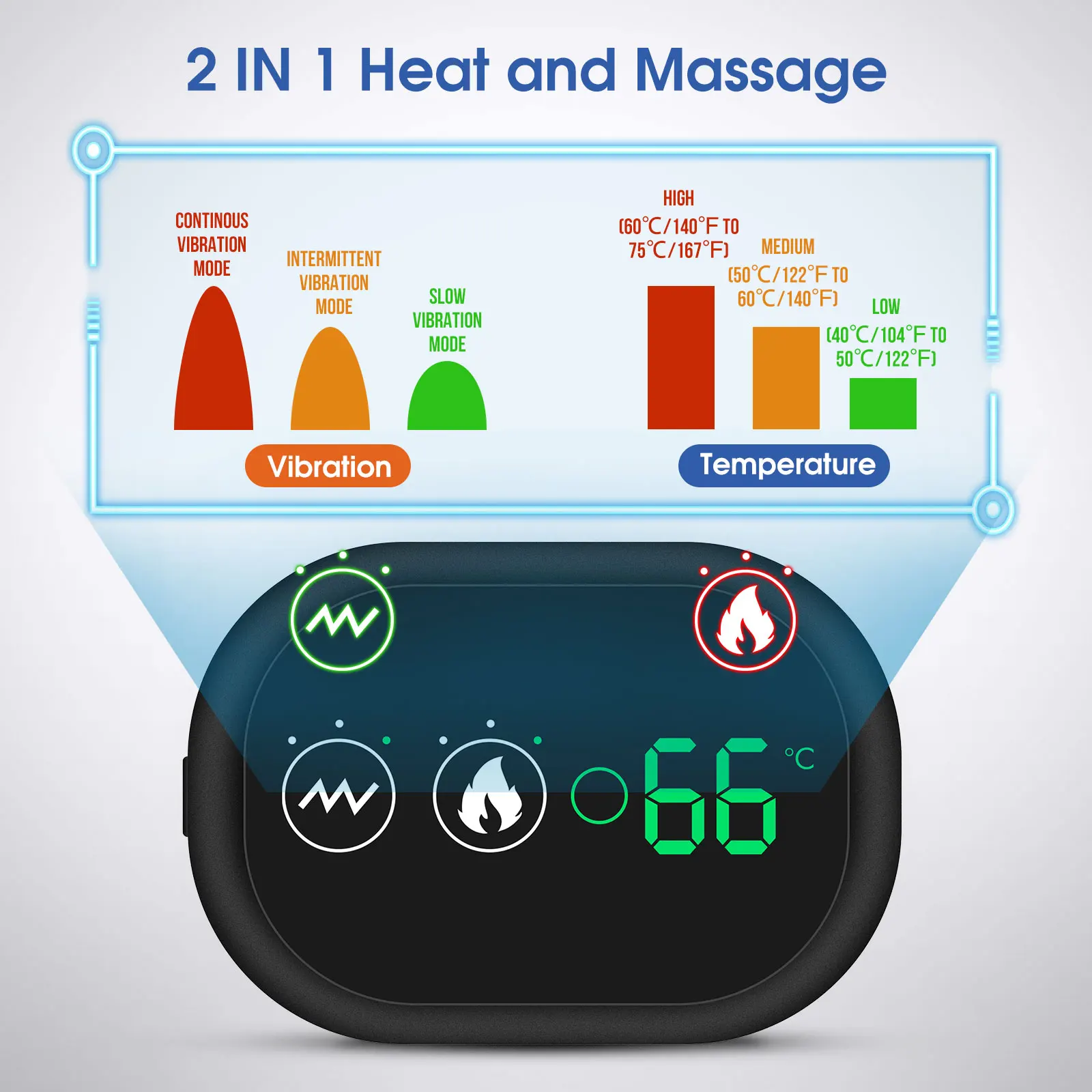 Electric Heating Shoulder Massage Heated Back Shoulder Brace Adjustable Heating Shoulder Massage Belt For Arm Muscle Relaxation 5