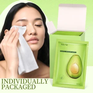 1/2/3 box of avocado makeup remover wipes, gently remove makeup and deeply clean facial skin, individually packaged. 1