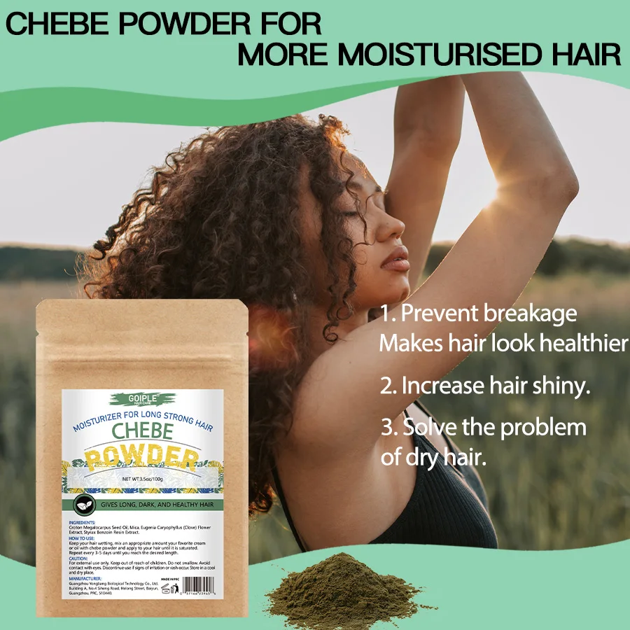 Natural Chebe Powder Moisturizing Strong Nourishing Scalp Anti Hair Loss Repair Hair Break Split End Hair-Care Product for Women 4