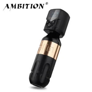 Ambition Tattoo Machine Rotary Pen Kit 2400mAh Wireless Kuark Power Supply Permanent Makeup Eyebrow Lip Tattoo Beginner Artister 1