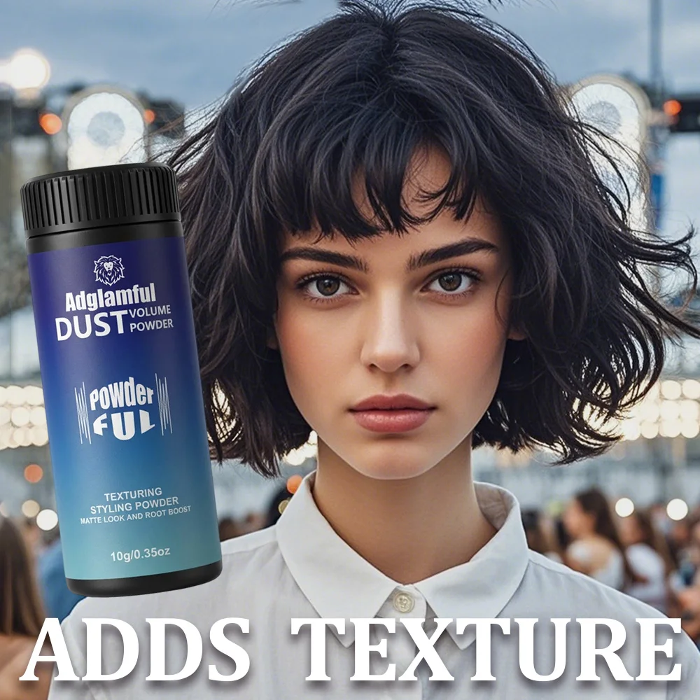 Adglamful 10g Hair Fluffy Powder Oil Control Breathable Lightweight Long Lasting Volume Styling Powder for Natural Look 3