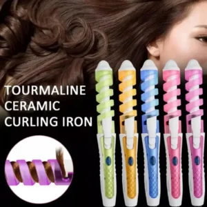 Portable automatic rotating Magic Ceramic Styling tool Electric Hair curler Home salon anti-perm spiral curler 1
