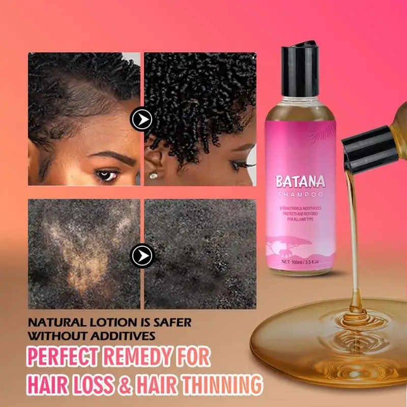 batana oil shampoo and conditioner 100ml deeply nourishes strengthens Repair damaged Hair Thickening hair anti Hair Loss Shampoo 4