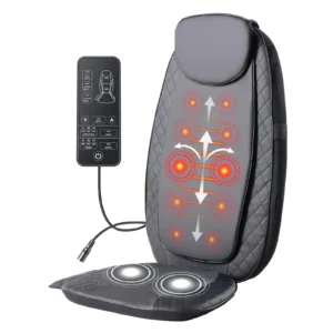 Massage Chair Pad with Heat, Chair Massager with 4 Deep-Kneading for Office, Home, Shiatsu Back Massager for Pain Relief 1