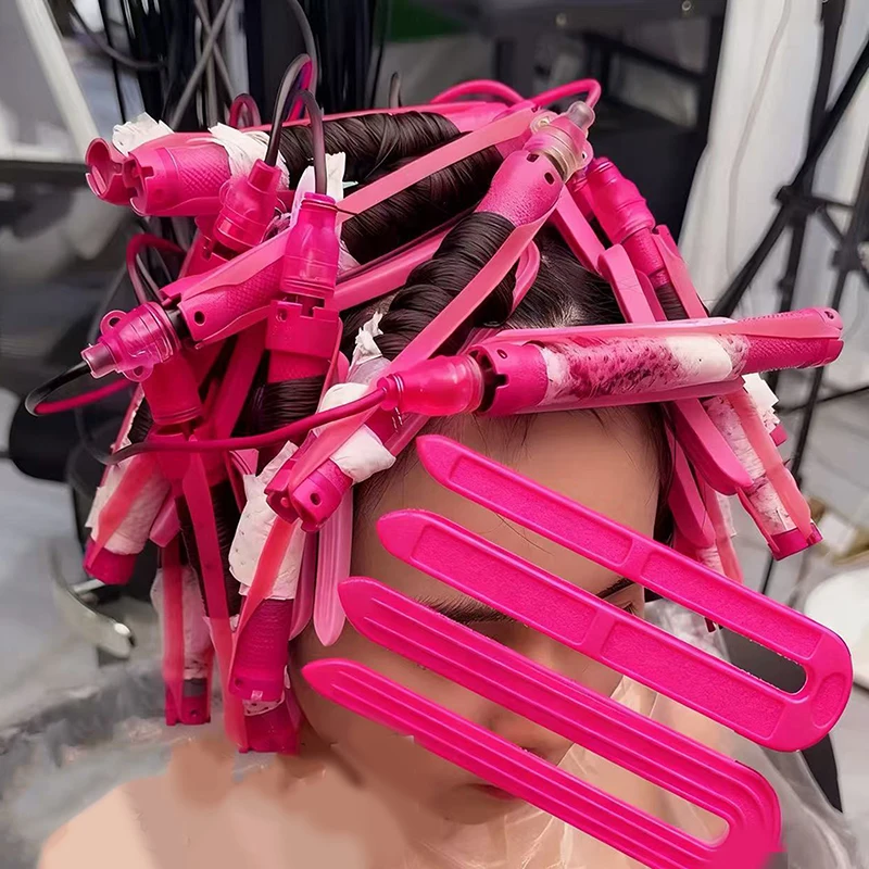 6/12Pcs U-shaped Insulation Clip High Temperature Salon Hair Perming Barber Perm Hair Pad Curly Accessory Styling Tools 4