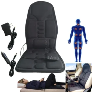 Practical Multifunctional Car Chair Body Massage Heat Mat Seat Cover Cushion Neck Pain Lumbar Support Pad Back Massager 1