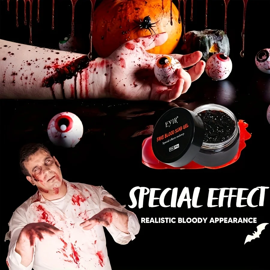 Halloween Wax Blood Plasma Makeup Sfx Makeup Set, Halloween Makeup Party Special Effects Professional Stage Costumes and Cosplay 3