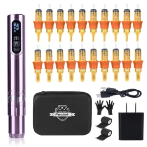 LED Wireless Pen Tattoo Machine For Permanent 3.0MM Makeup and Hair Professional Tattoo Pen Kit 1
