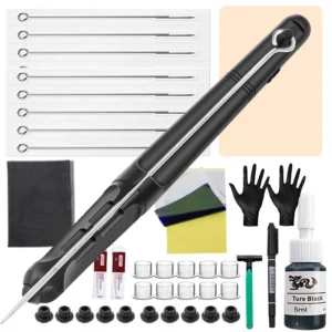 3D Hand Poke and Stick Tattoo Kit DIY Stick Poke Tattoo Ink Needles Set for Hand Poke Tool Tattoo Beginners Practice Set 1