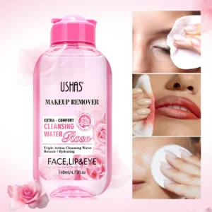 USHAS Makeup Remover Cleaning Water Moisturizing Gentle Soothing Sensitive Facial Makeup Remover Soft Makeup Remover 1
