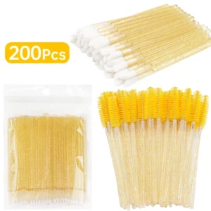 Special Eyelash Removal Brush 200pcs Micro Brush Eyelash Extension Eyelash Brush Lipline Cotton Brush for Eyelash Extension Tool 1
