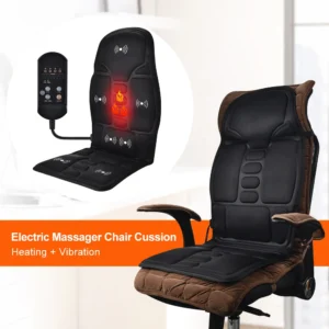 Massage Chair Cushion Vibration Soft Full Body Back Neck Massage Pad Portable Mat Home Office Car Use Relaxation 1