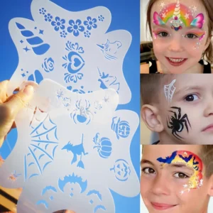 20/8/1PCS Stencils For Body Painting Face Art Stamps Temporary Tattoos Reusable Stencils Plastics 1
