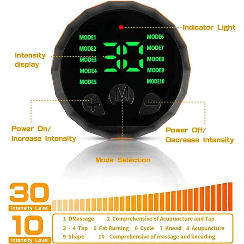 Abdominal Muscle Toner EMS Muscle Stimulator Electric Toning Belt Waist Trainer USB Recharge Body Weight Loss Fitness Massager 3