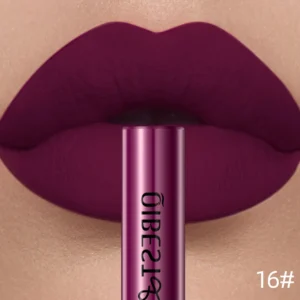 QIBEST Matte Liquid Lipstick Waterproof Long Lasting Velvet Lip Gloss Tint Tube Matte Nude Pigment Red Lipgloss Lips Makeup 1