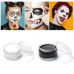10g Professional Halloween Makeup Kit Face Body Paint White Black Red Special Effects Christmas Cosplay Party Supplies 1